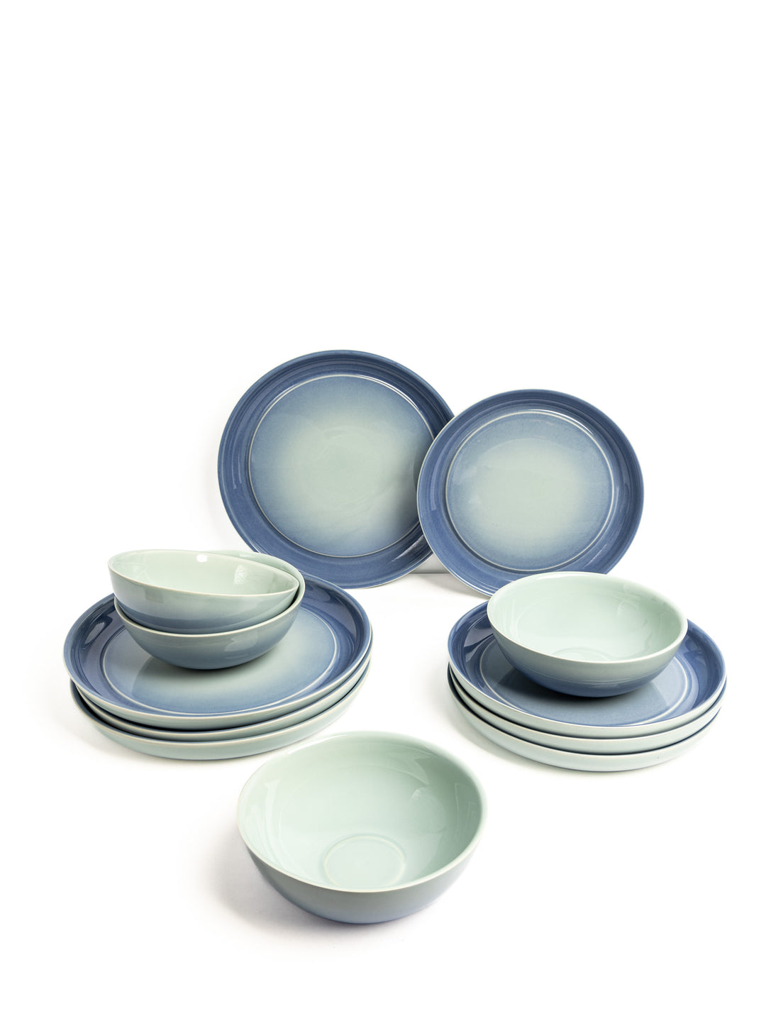 Lotus Blue Dinner Set