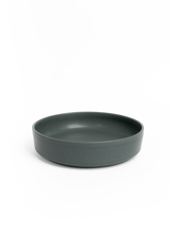 Evora Dark Green Pasta Plate