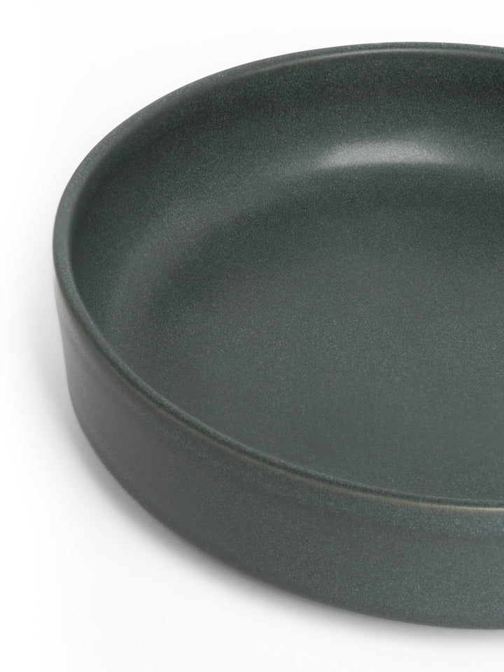 Evora Dark Green Pasta Plate