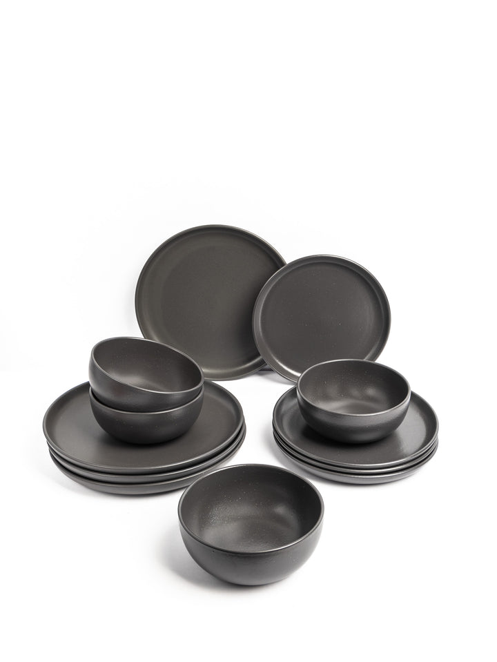 Pacifica Dark Grey Dinner Set