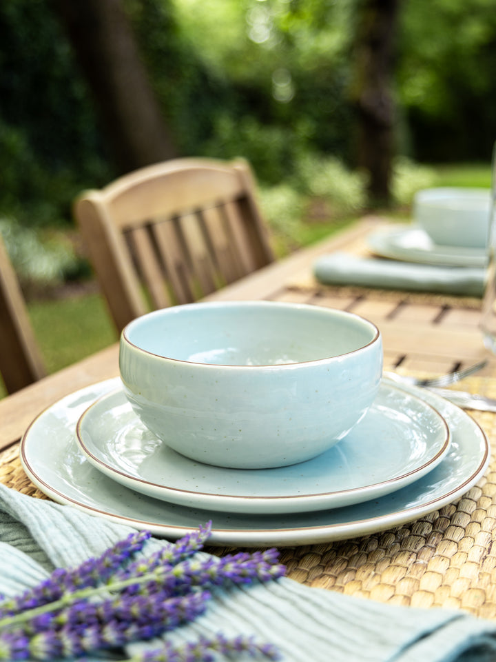 Mandala Light Green Dinner Set